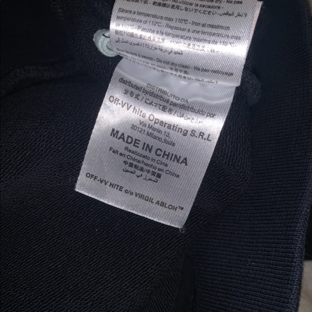 Off White Graphic Crew Neck Pullover - image 7